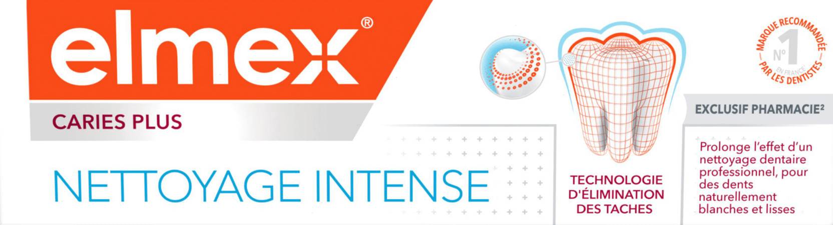 Elmex Nettoyage Intense Dentifrice 50 ml
