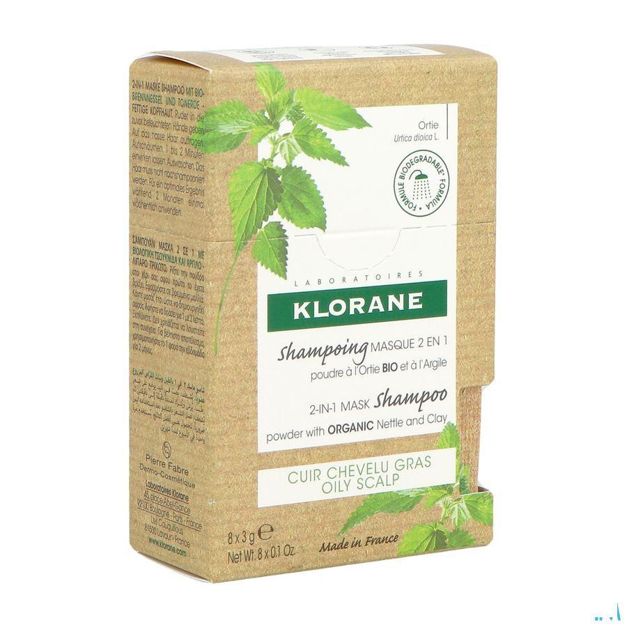 Klorane Capilaire Masker Reinigend Brandnetel 8X3G