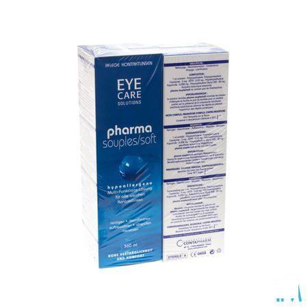 Eye Care Pharma Souple Duo Pack Solution Entret.2x360 ml
