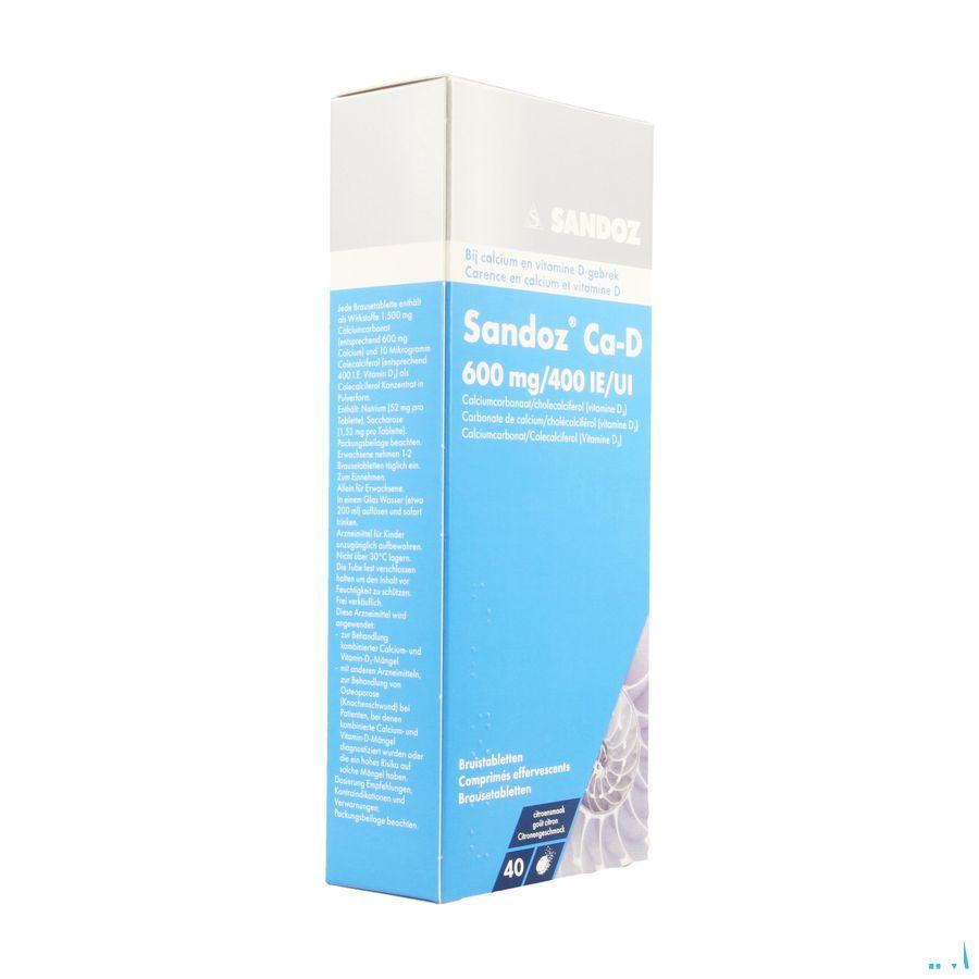 Sandoz Ca D 600 mg/400IEBruistabletten 40