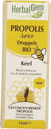 Herbalgem Propolis Junior Bio Fl Gutt 15 ml  -  Herbalgem
