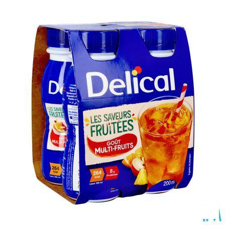 Delical Fruitdrink Multi-Vruchten 4 x 200 ml