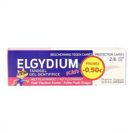 Elgydium Kids Dentif 2-6 Fr.rouge 50 ml