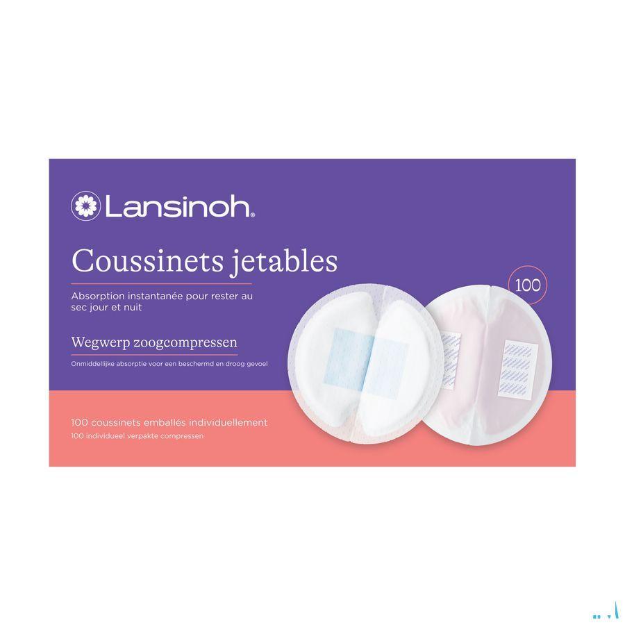 Lansinoh Wegwerpb.Borstkompress.Blue Lock Core 100  -  Lansinoh Laboratories