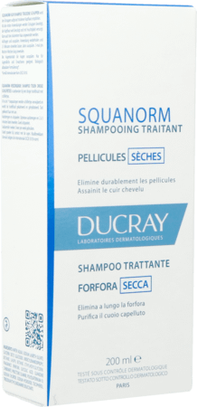 Ducray Squanorm Shampoo Droge Schilfers 200  ml Nf