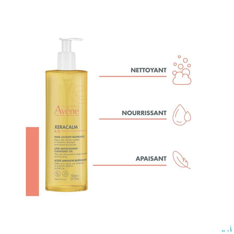 Avene Xeracalm A.D. Wasolie Relipiderend 750 ml