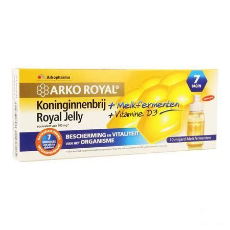 Arkoroyal Probiot. Volwassen Ruche Royale Dosis 7x7,5 ml  -  Arkopharma