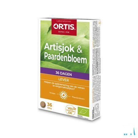 Ortis Artisjok-paardebloem Bio Tabletten 2x18  -  Ortis