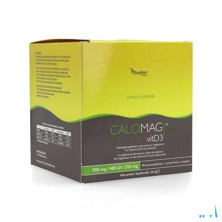Calcimag Ca 500Mg/D3 400Ui/Mg 225 mg Lemon Comp 90