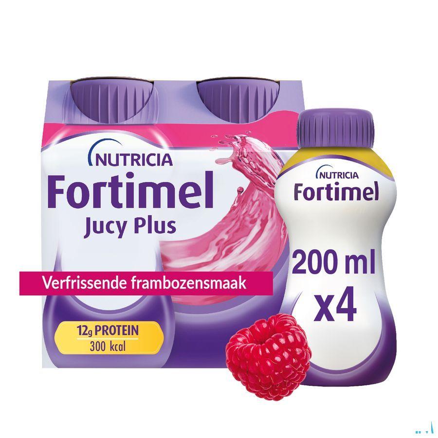 Fortimel Jucy Plus Framboos Verfr. 4 x 200 ml 185087
