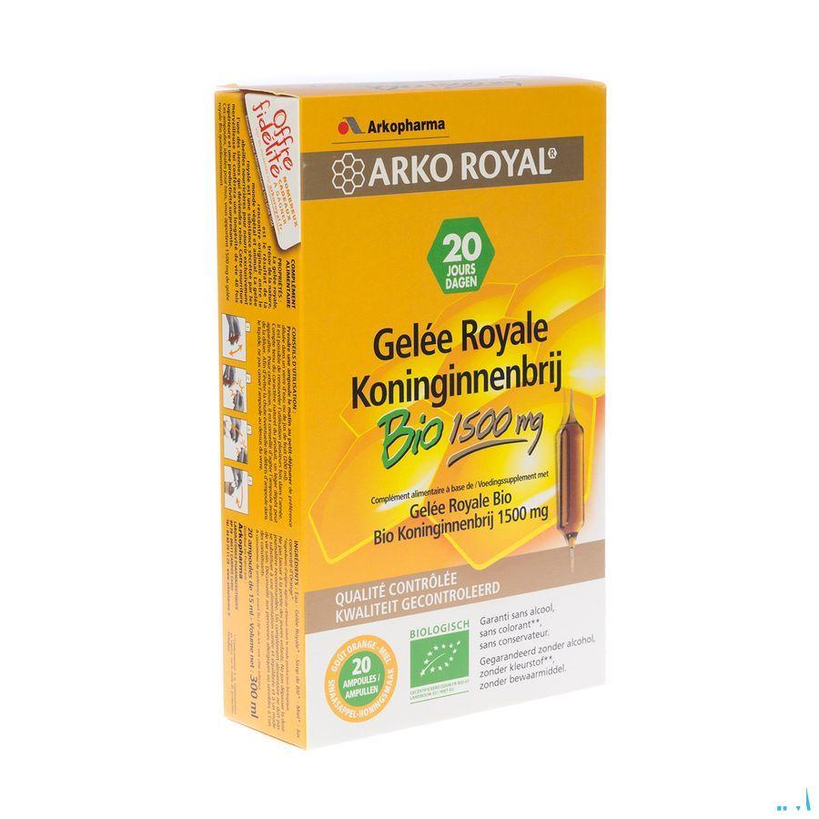 Arkoroyal Koninginnebrij Bio 1500 mg Ampullen 20x15 ml  -  Arkopharma