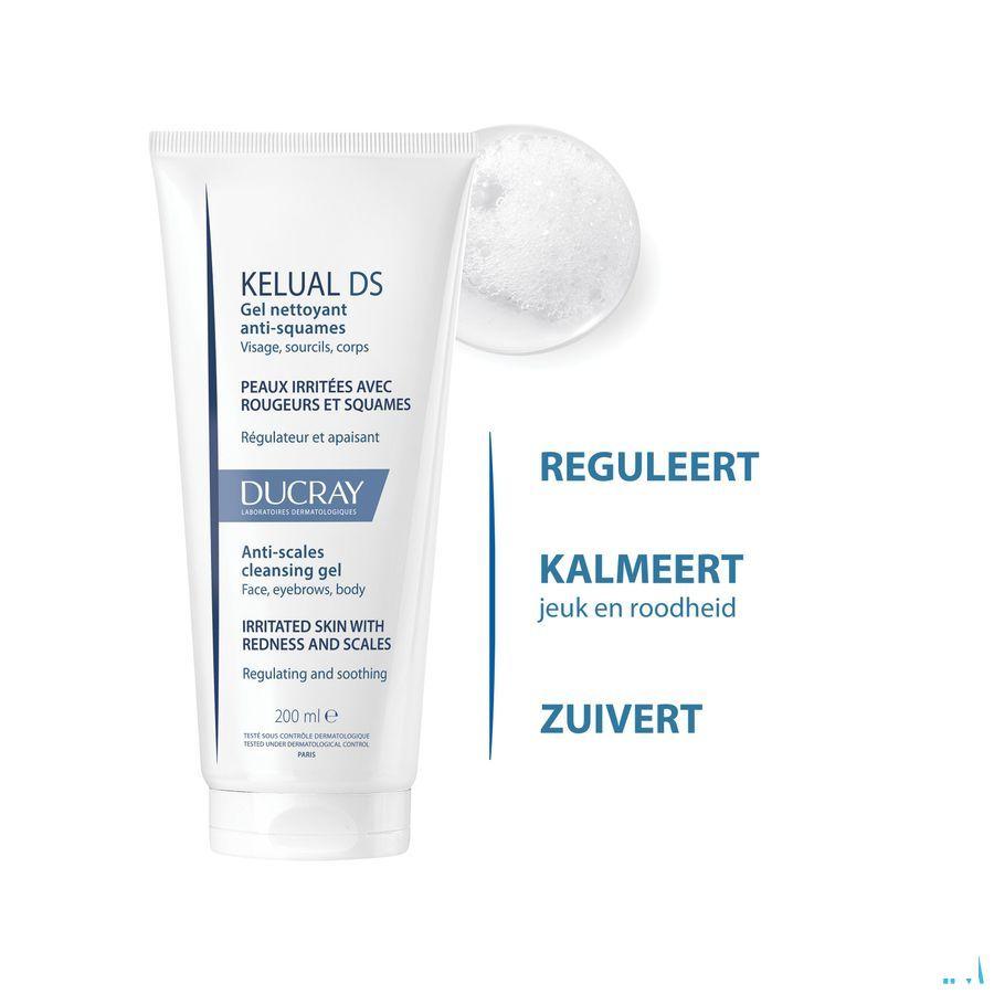 Ducray Kelual Ds Reinigingsgel A/Schilfers200 ml
