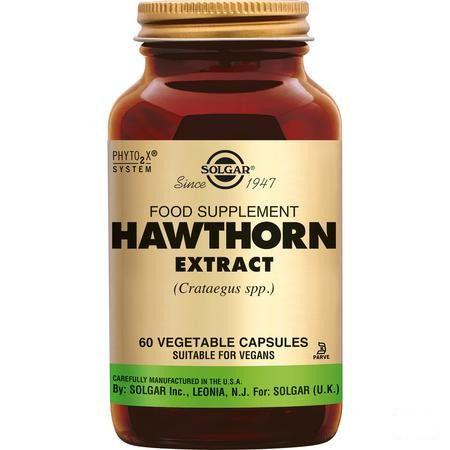 Solgar Hawthorn Extract Aubepine V-Capsule 60  -  Solgar Vitamins