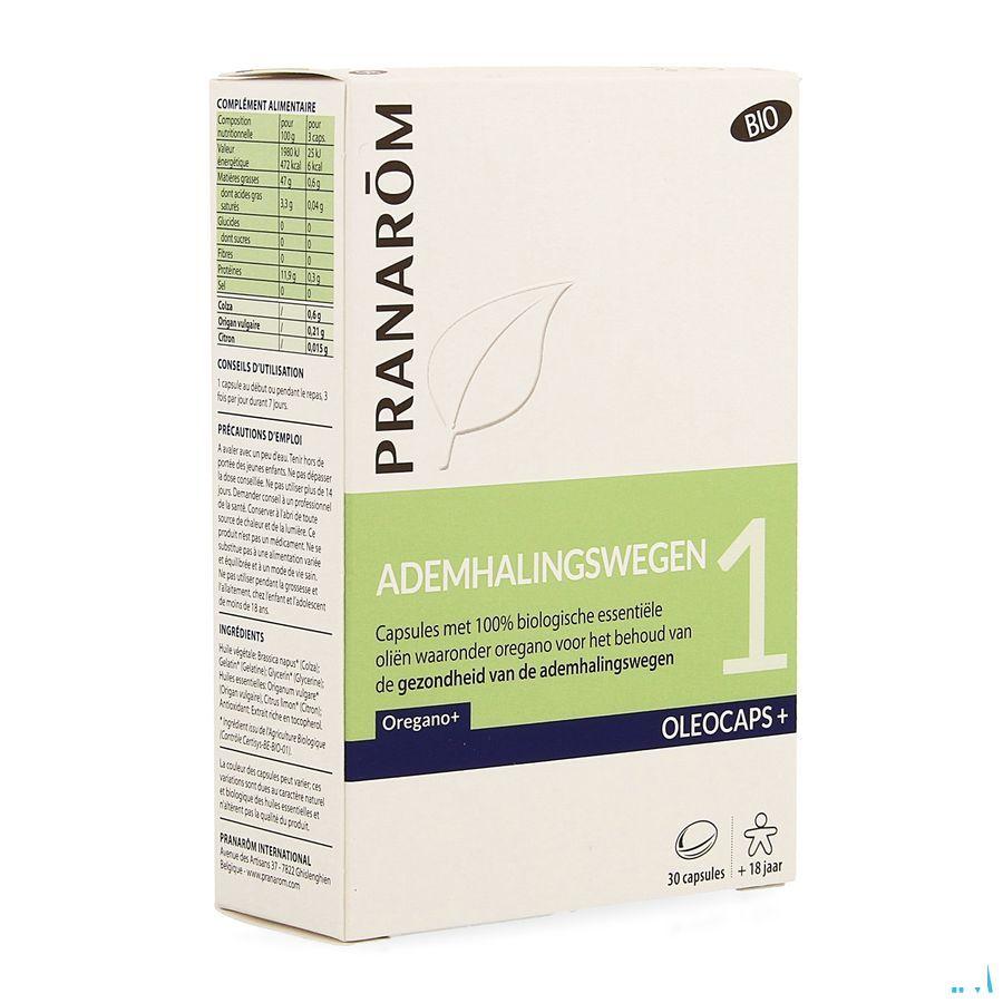 OleoCapsule + Bio 1 Ademhalingswegen Capsule 30  -  Pranarom