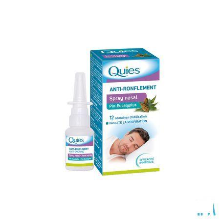 Quies Tegen Snurken Den-eucalyptus Neusspray 15 ml  -  Quies