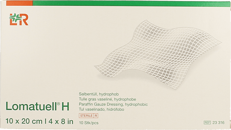 Lomatuell H Kompres Ster 10X20Cm 10 23316  -  Lohmann & Rauscher