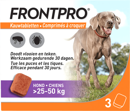 Frontpro 136Mg >25-50Kg Hond Kauwtabl 3