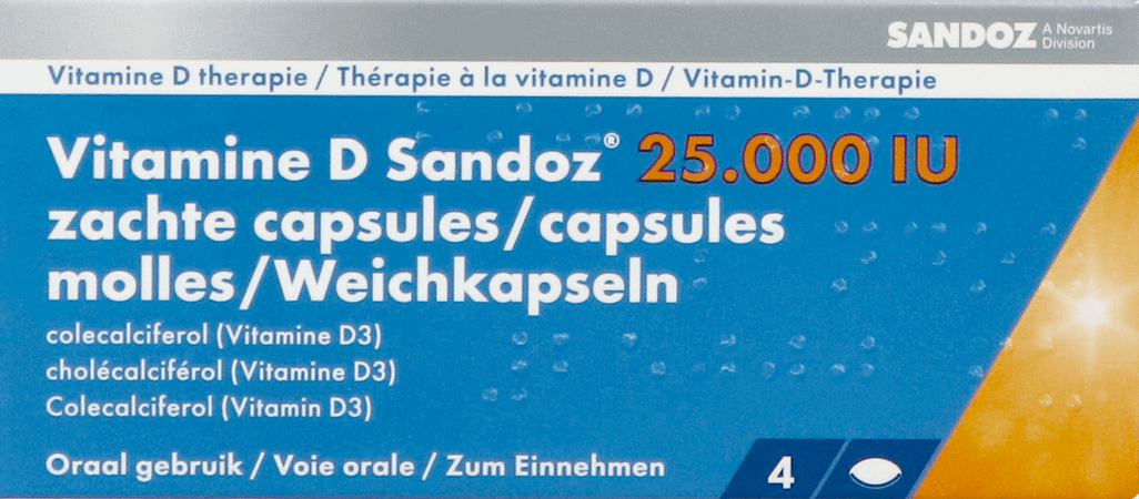 Vitamine D Sandoz 25000Iu Caps Zacht 4