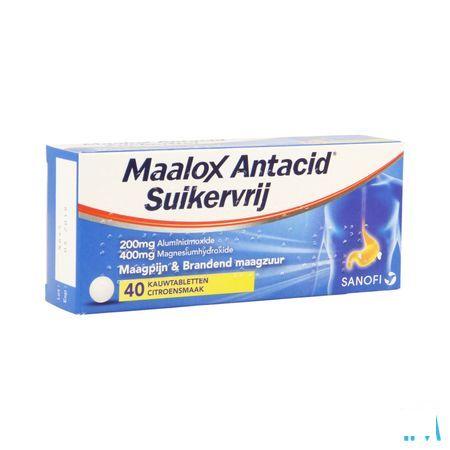 Maalox Antacid Ss Lemon 200/400 mg Comprimes Croq 40 Bl.