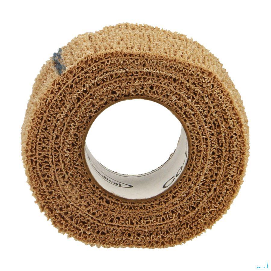 Coplus Bande Coh. zonder latex 2,5cmx2,0m Huid 7210014