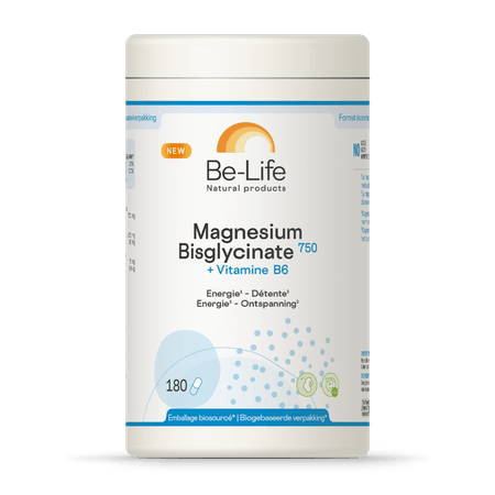 Magnesium Bisglycinate 750+Vit B6 Be Life Caps 180  -  Be-Life