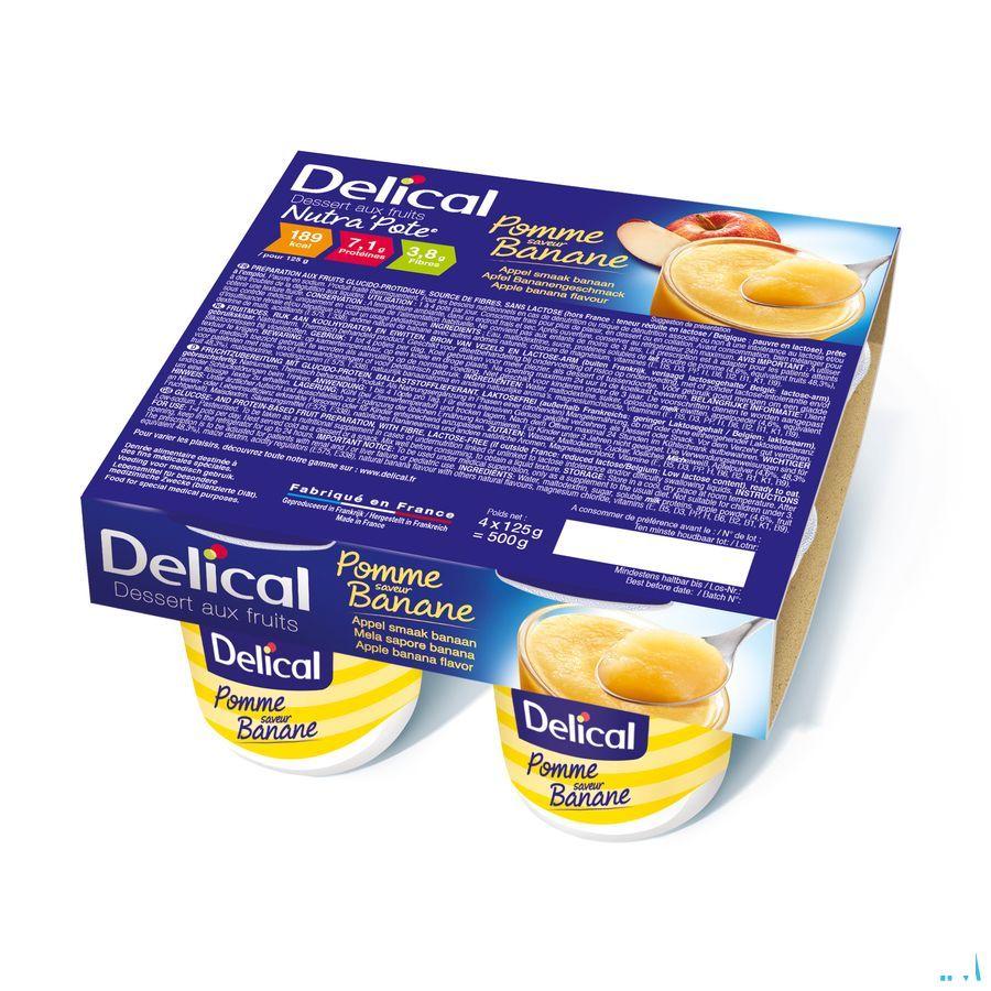 Delical Nutra Pote Appel Banaan 4x125 gr  -  Bs Nutrition