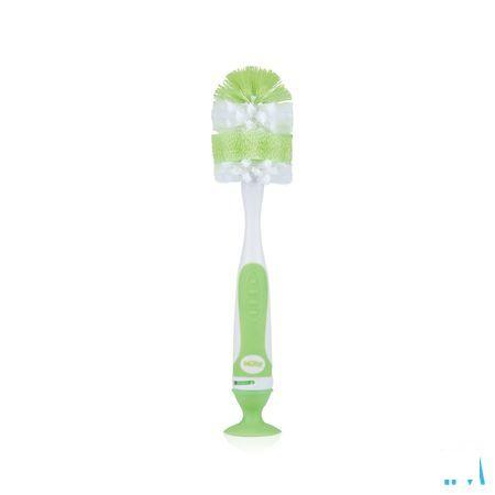 Nuby Flessenborstel Met Kleinere Speenborstel En Zuignap  -  New Valmar