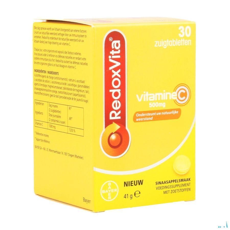 Redoxvita 500 mg Sinaas Zuigtabl 30