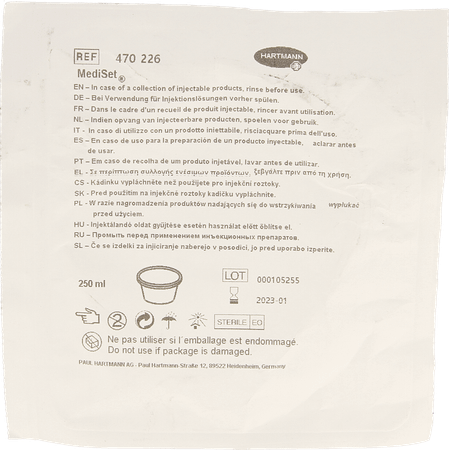 Cupule Graduee Transparente 250  ml 470226  -  Hartmann