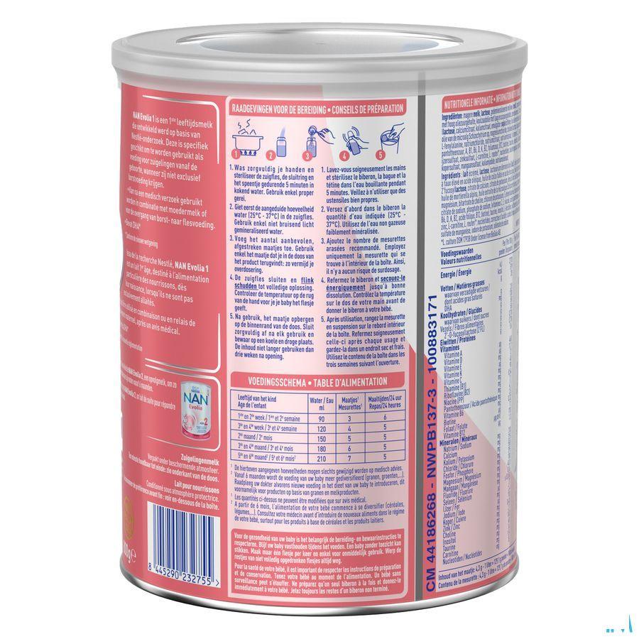 Nan Evolia 1 Lait Poudre 800 gr  -  Nestle