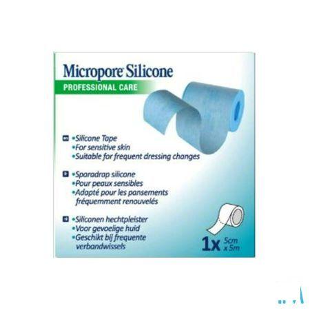 Micropore S 3M Hechtpleister 5 X500Cm  -  3M