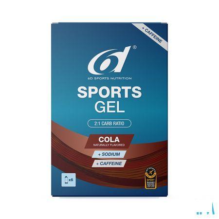 6D Sports Gel Cola + Caffeine 6X45ml