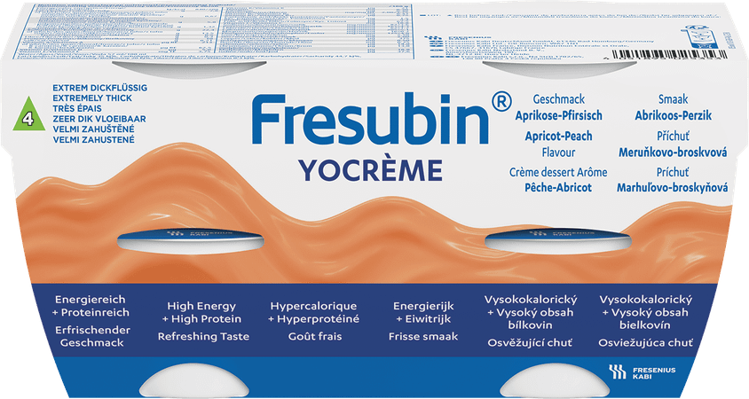 Fresubin Yocreme Peche-abricot 4x125 gr 7119701  -  Fresenius