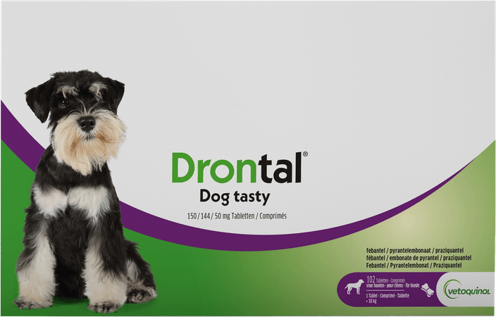 Drontal Tasty Bone 150/144/5 mg 10kg Dog Tabletten 17x6