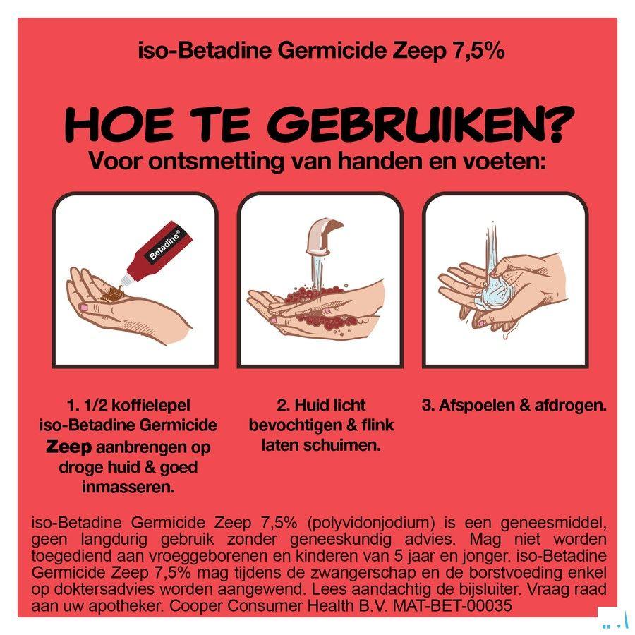 Iso Betadine Savon Germicide 7,5% 500 ml