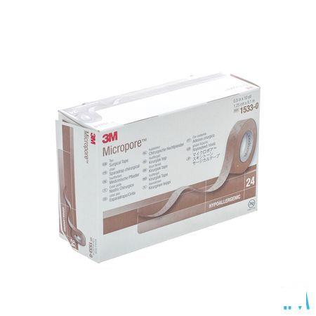 Micropore 3M Skin Tone 12,5Mmx9,15M Roul. 24 15330  -  3M