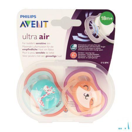 Philips Avent Sucette +18M Air Girl Giraffe Chat