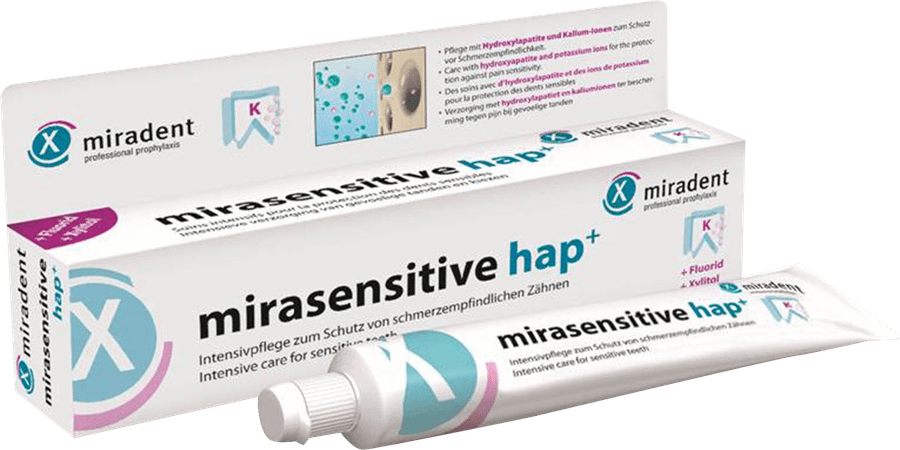 Miradent Mirasensitive Hap + Dentifrice 50 ml  -  Eureka Pharma