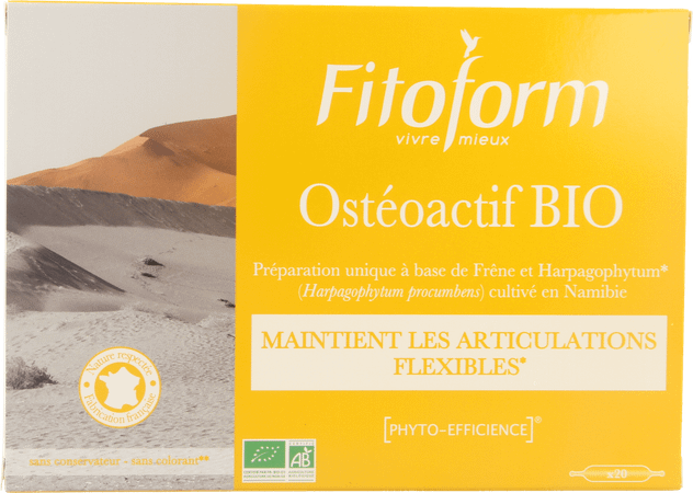 Osteoactif Bio Ampullen 20x10 ml Fitoform  -  Bioholistic Diffusion