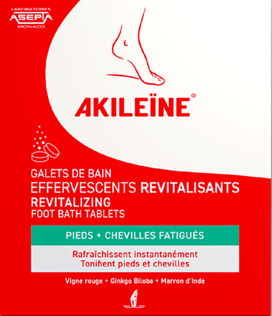 Akileine galets Bain Efferv.Revitalisants 6X20g
