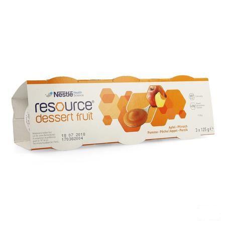 Resource Dessert Fruit Appel-perz. 3x125 gr 12332842  -  Nestle