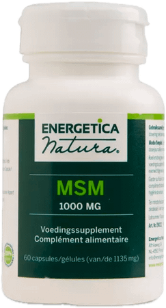 MSM 1000mg 60 capsules  -  Energetica Natura