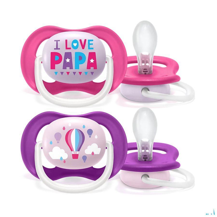 Philips Avent Fopspeen 6M+ Happy Girl  -  Bomedys
