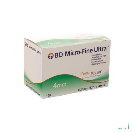 Bd Microfine Ultra Pennaald 4Mm 32G Easyflow 100