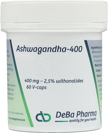 Ashwagandha 400 V-Capsule 60  -  Deba Pharma