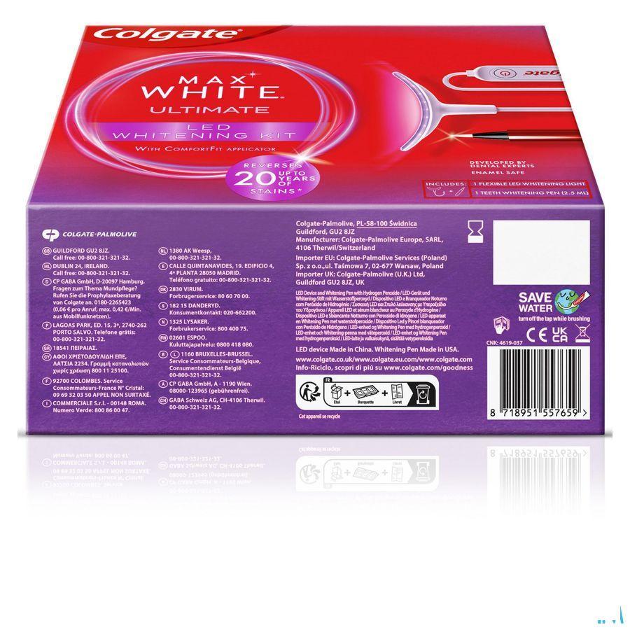 Colgate Max White Led Whitening Kit 2 Prod.