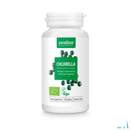 Purasana Chlorella Broken Cell Wall Bio Comprimes 180