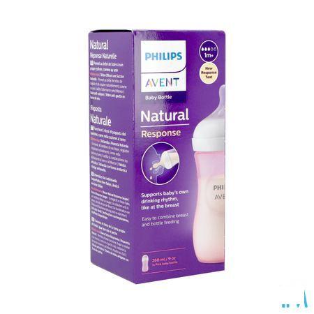 Philips Avent Natural 3.0 Zuigfles Roze 260 ml