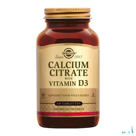 Solgar Calcium Citrate Vitamin D-3 Comp 240  -  Solgar Vitamins