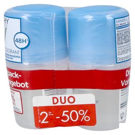 Vichy Deo Mineraal Roller 48u Duo 2x40 ml  -  Vichy